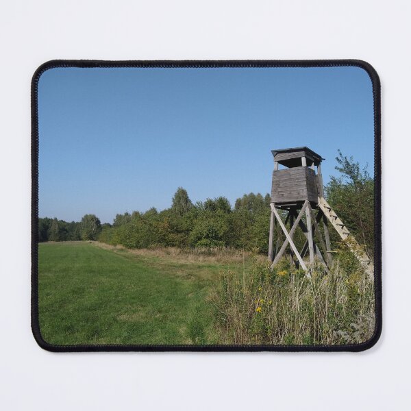 Item preview, A hunting stand on the edge of a forest on a sunny day designed and sold by mikistudio.
