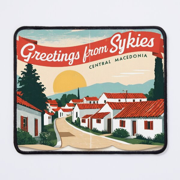 Item preview, Sykies Central Macedonia Greece Postcard Vintage Retro Travel Vintage designed and sold by TravelPostcardGems.