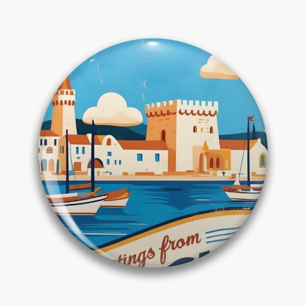 Item preview, Chalcis Central Greece Postcard Vintage Retro Travel Vintage designed and sold by TravelPostcardGems.