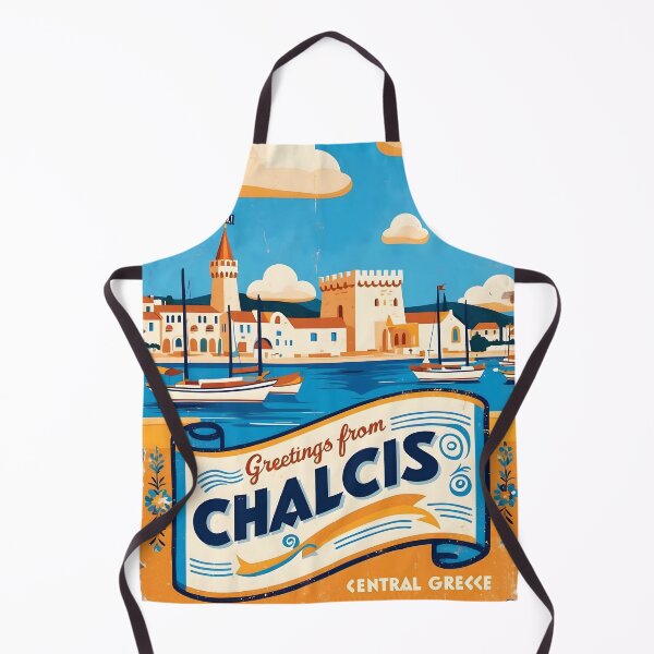 Item preview, Chalcis Central Greece Postcard Vintage Retro Travel Vintage designed and sold by TravelPostcardGems.