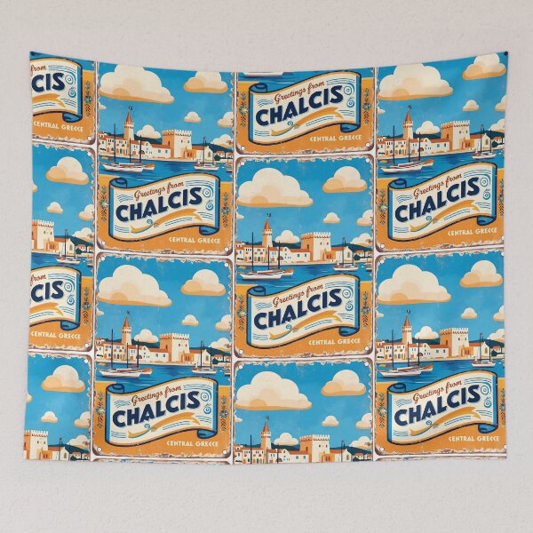 Item preview, Chalcis Central Greece Postcard Vintage Retro Travel Vintage designed and sold by TravelPostcardGems.
