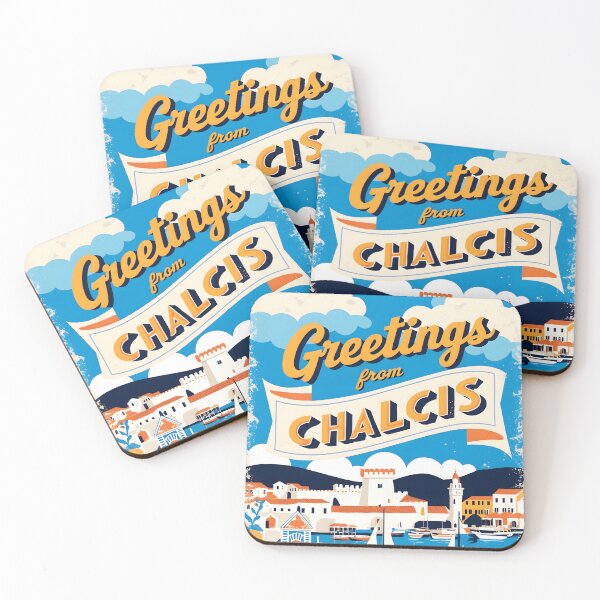 Item preview, Chalcis Central Greece Postcard Vintage Retro Travel Vintage designed and sold by TravelPostcardGems.