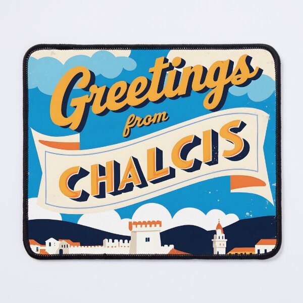 Item preview, Chalcis Central Greece Postcard Vintage Retro Travel Vintage designed and sold by TravelPostcardGems.