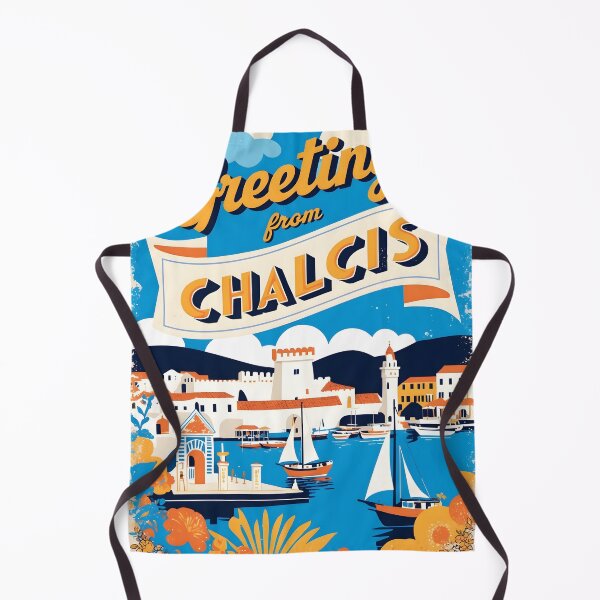 Item preview, Chalcis Central Greece Postcard Vintage Retro Travel Vintage designed and sold by TravelPostcardGems.