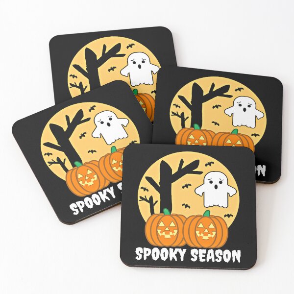 Item preview, Spooky Season, Creepy Haunted Halloween Pumpkin Ghost designed and sold by Sunserize Designs.