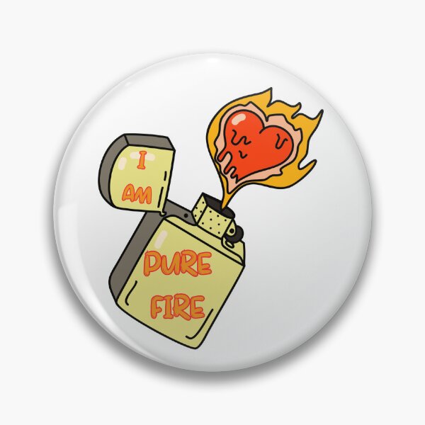 Item preview, I AM PURE FIRE designed and sold by stickersrafisa.