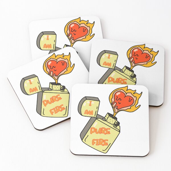 Item preview, I AM PURE FIRE designed and sold by stickersrafisa.