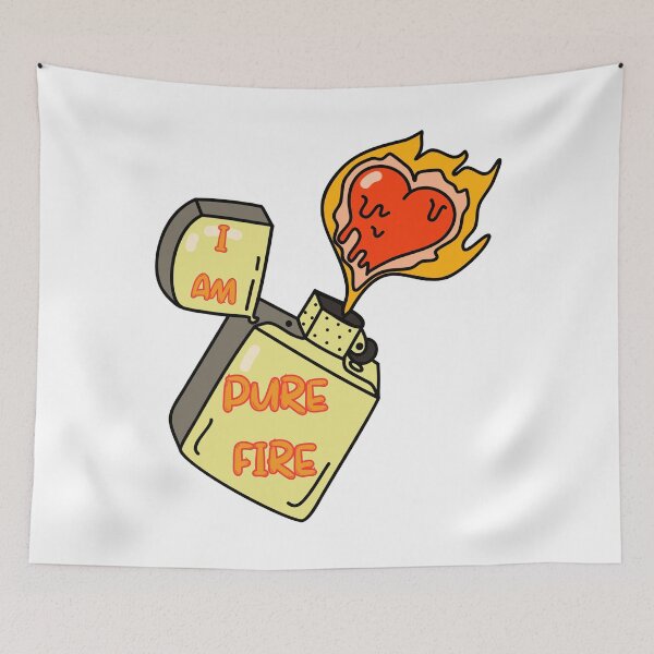 Item preview, I AM PURE FIRE designed and sold by stickersrafisa.