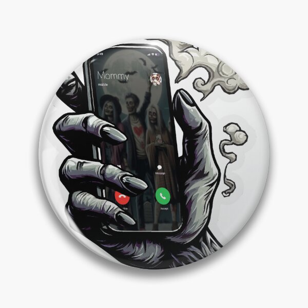 Item preview, Zombie Hand Phone Call - 'Mommy’s Calling' Horror Art designed and sold by tCreative150.