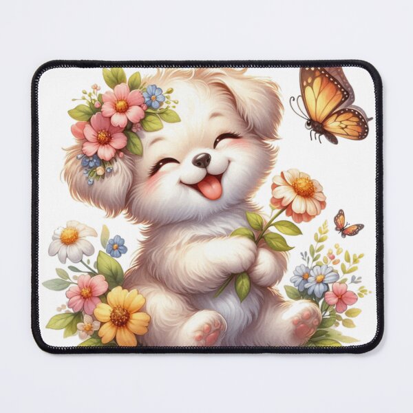 Item preview, Floral Puppy Bliss designed and sold by Daofa.
