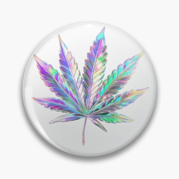 Item preview, Holographic Marijuana Leaf - Vibrant Cannabis Art designed and sold by GameWeave.