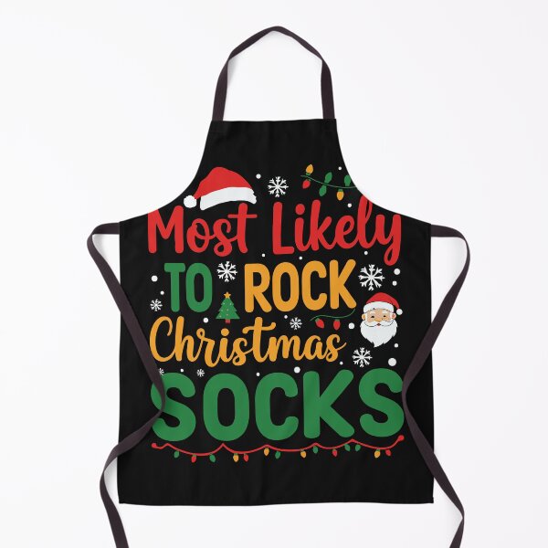 Item preview, Most Likely To Rock Christmas Socks designed and sold by SignumShop.