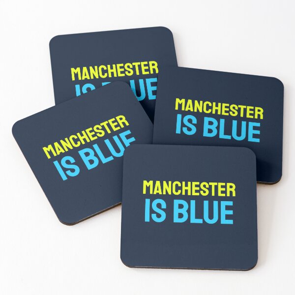Item preview, Manchester is Blue Neon Blue designed and sold by VRedBaller.