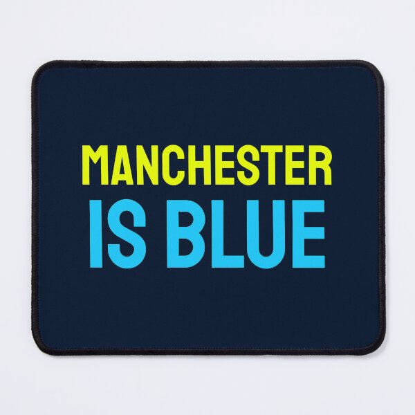 Item preview, Manchester is Blue Neon Blue designed and sold by VRedBaller.