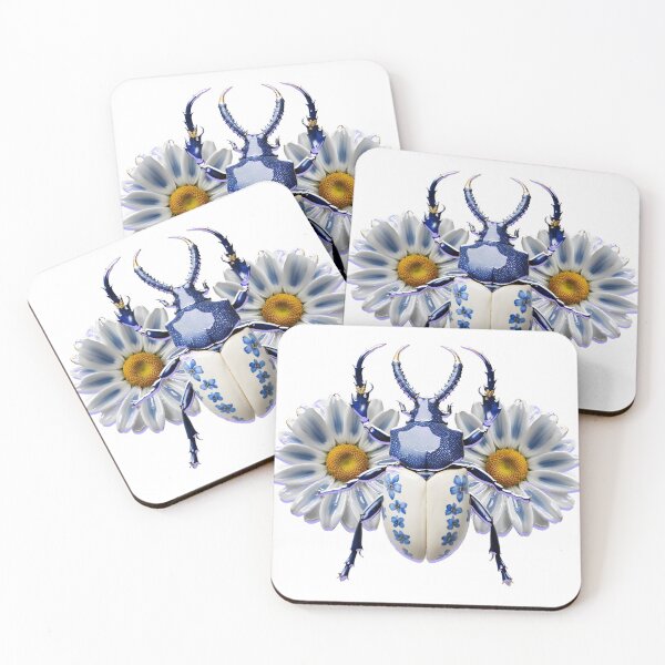 Item preview, Daisies and beetle. designed and sold by moths-minor.
