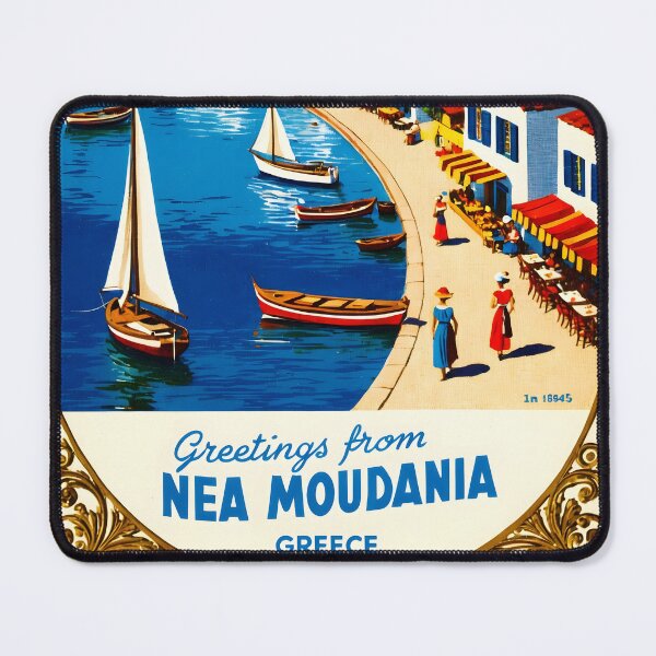 Item preview, Nea Moudania Central Macedonia Postcard Vintage Retro Travel Vintage designed and sold by TravelPostcardGems.