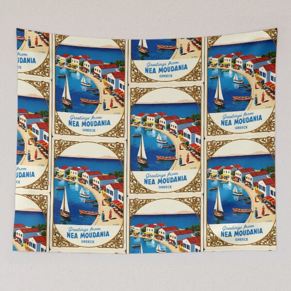 Item preview, Nea Moudania Central Macedonia Postcard Vintage Retro Travel Vintage designed and sold by TravelPostcardGems.