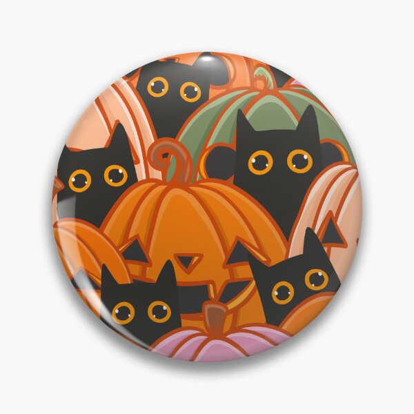 Item preview, Peek a Boo Cats in the Pumpkins designed and sold by KilkennyCat Art.