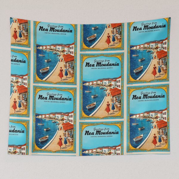 Item preview, Nea Moudania Central Macedonia Postcard Vintage Retro Travel Vintage designed and sold by TravelPostcardGems.