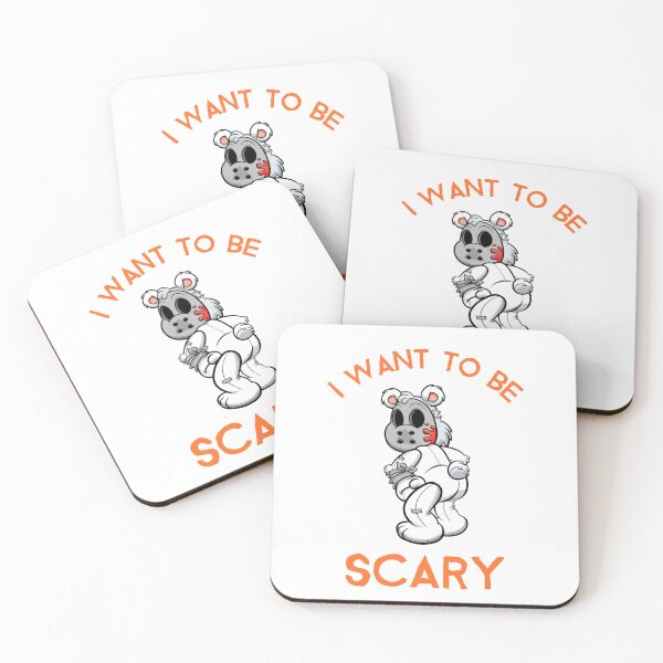 Item preview, I WANT TO BE SCARY Teddy bear in chain saw mask designed and sold by AJCIShop.