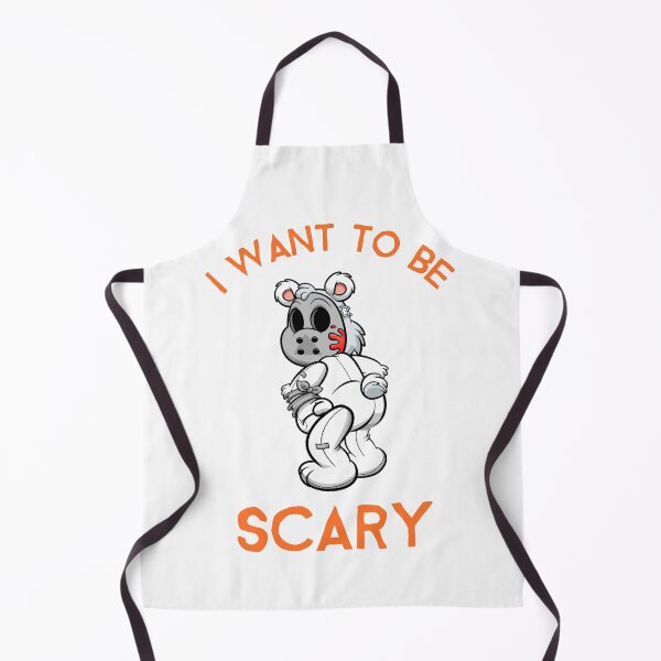 Item preview, I WANT TO BE SCARY Teddy bear in chain saw mask designed and sold by AJCIShop.