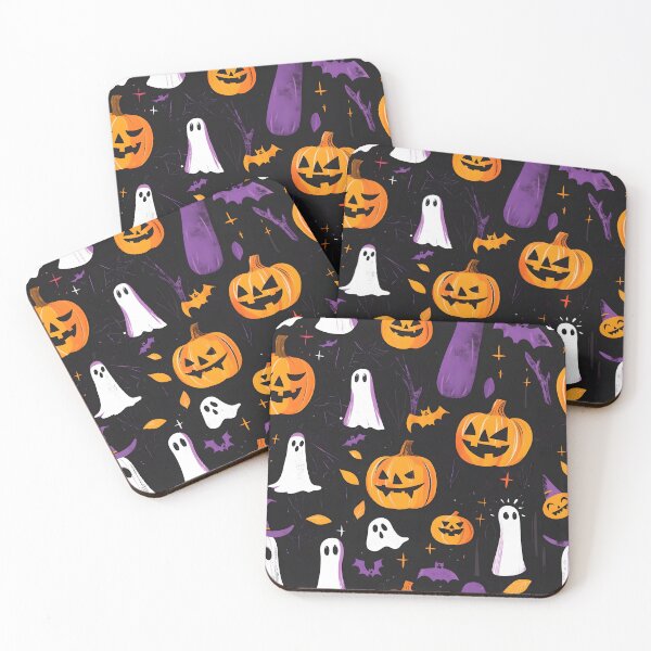 Item preview, Halloween Pumpkin & Ghost Design | Spooky Jack-o’-Lantern and Cute Ghost Art designed and sold by Moments-Studio.