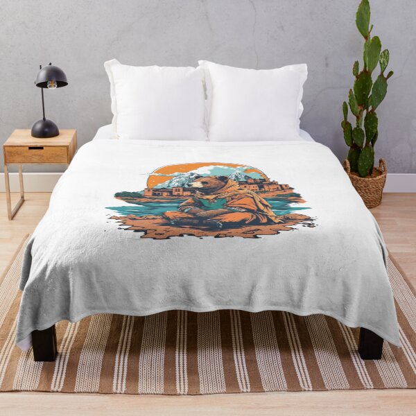 Item preview, Bear in Amazigh Traditional Clothing with Atlas Mountains Backdrop designed and sold by Abderraim12.