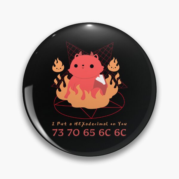 Item preview, I Put a HEXadecimal on You - spell - Cute Tech Halloween designed and sold by Circle-Cats.