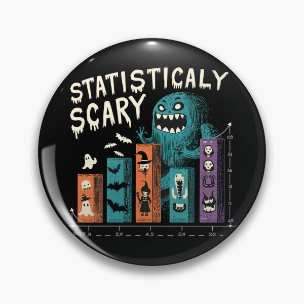 Item preview, Statistically scary, funny statistics and Halloween designed and sold by NoetherSym.