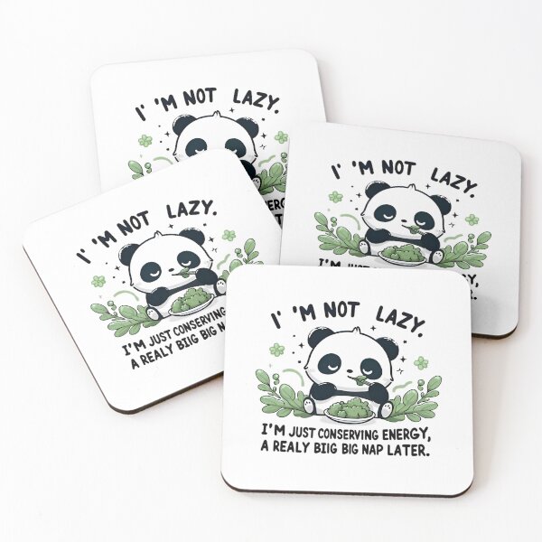 Item preview, Conserving Energy Panda - Humorous Apparel Design designed and sold by tutoo clothes.