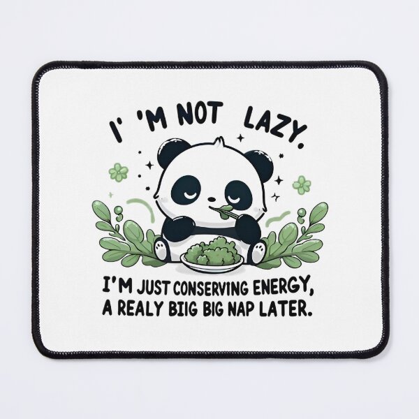 Item preview, Conserving Energy Panda - Humorous Apparel Design designed and sold by tutoo clothes.