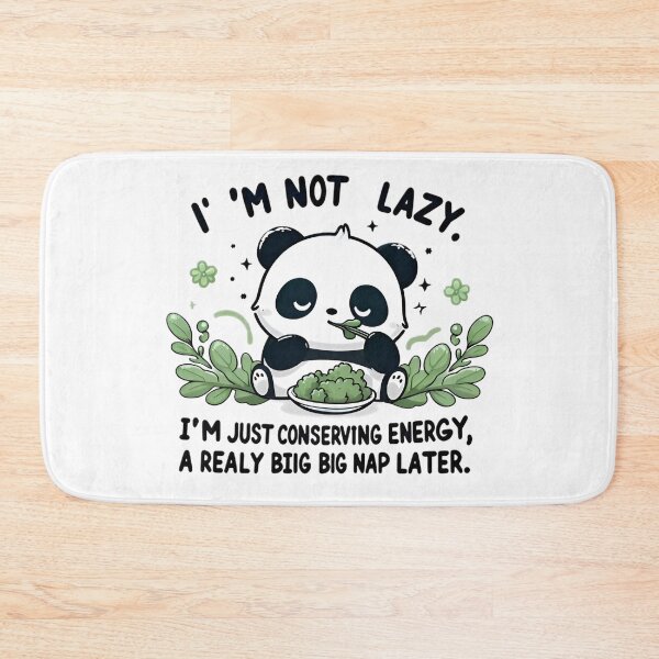 Item preview, Conserving Energy Panda - Humorous Apparel Design designed and sold by tutoo clothes.