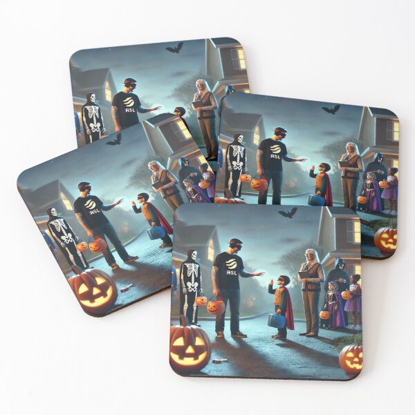 Item preview, A Silent Halloween - Inclusive Trick-or-Treating with ASL designed and sold by WheelieGdArt.