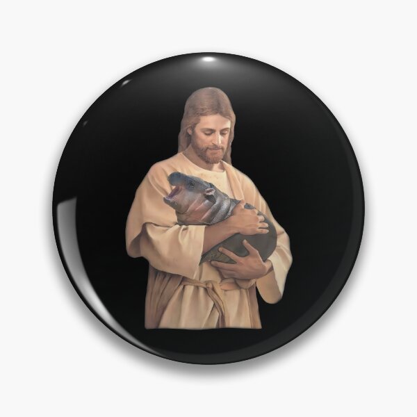 Item preview, Jesus Holding Moo Deng designed and sold by amelia5zebq2.