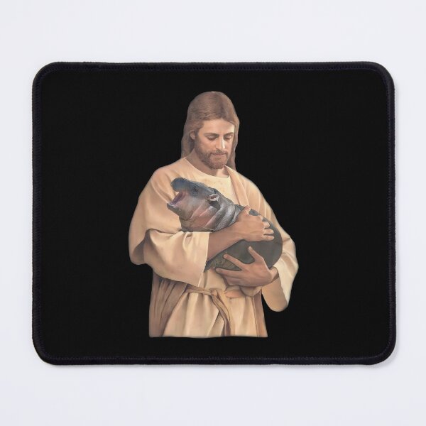 Item preview, Jesus Holding Moo Deng designed and sold by amelia5zebq2.