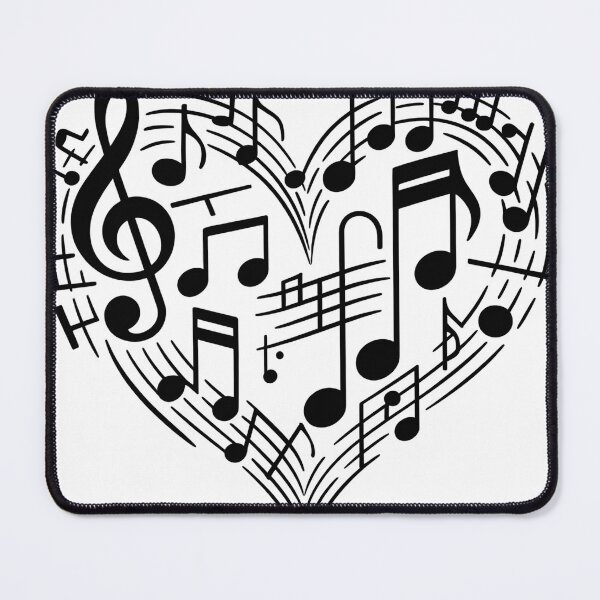 Item preview, Music Enthusiast: An abstract design of musical notes forming a heart shape. designed and sold by George203.