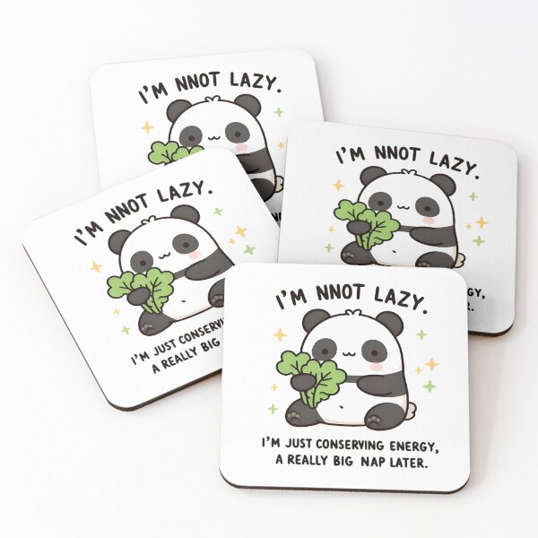 Item preview, Conserving Energy Panda Tee - Perfect for Relaxation and Humor designed and sold by tutoo clothes.