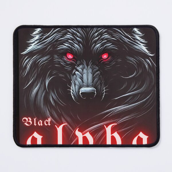 Item preview, Black Alpha Wolf Dark and Mysterious Gothic Wolf Design designed and sold by SN-art-design.