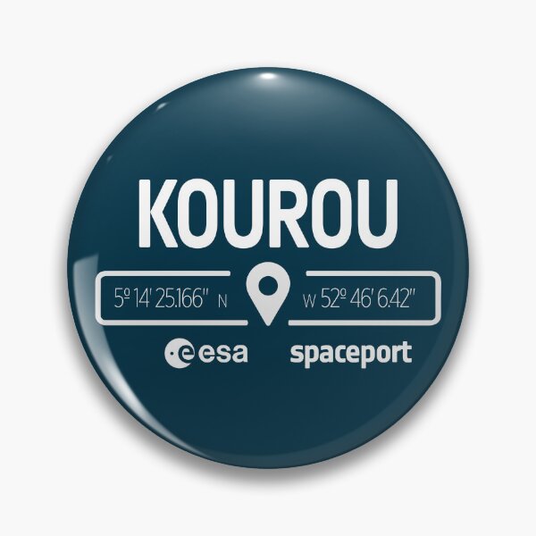 Item preview, ESA Spaceport Kourou Design: Space Art with Coordinates designed and sold by MeetinSpace.