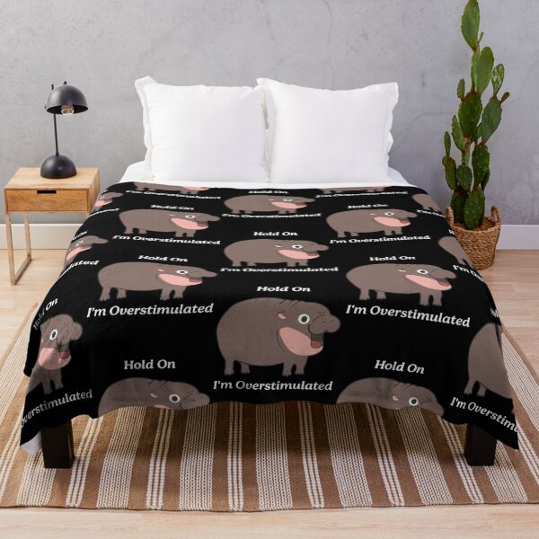 Item preview, Moo Deng Hold On I'm Overstimulated designed and sold by amelia5zebq2.
