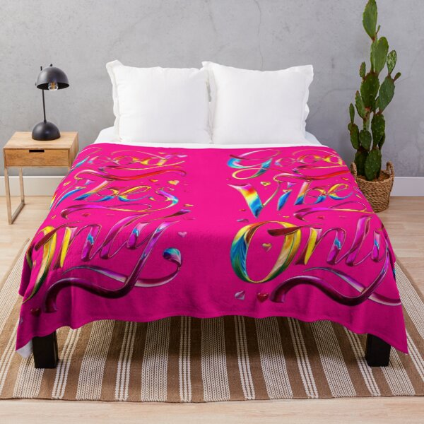 Item preview, Good Vibes Only - Unique Colorful Metallic Design - HotPink designed and sold by JLEmporium.