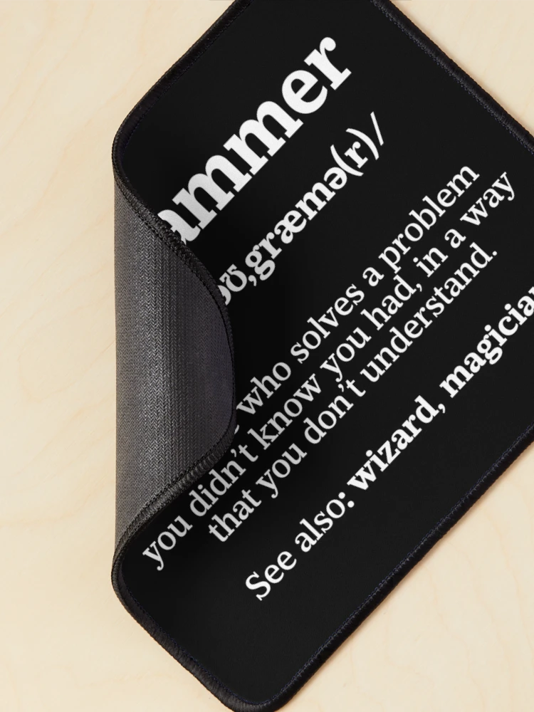 Thumbnail 2 of 5, Mouse Pad, Definition Programmer Meaning - Computer Science & Coding designed and sold by ScienceCorner.