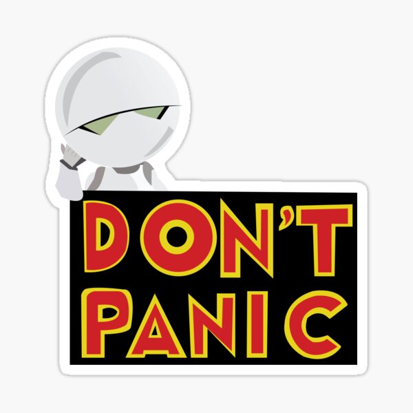 Don't Panic- HHGG iPhone Case for Sale by doomBotKV