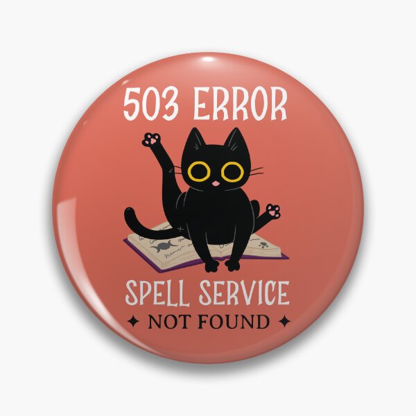 Item preview, 503 Error: Spell Service Not Found - Tech Halloween designed and sold by Circle-Cats.
