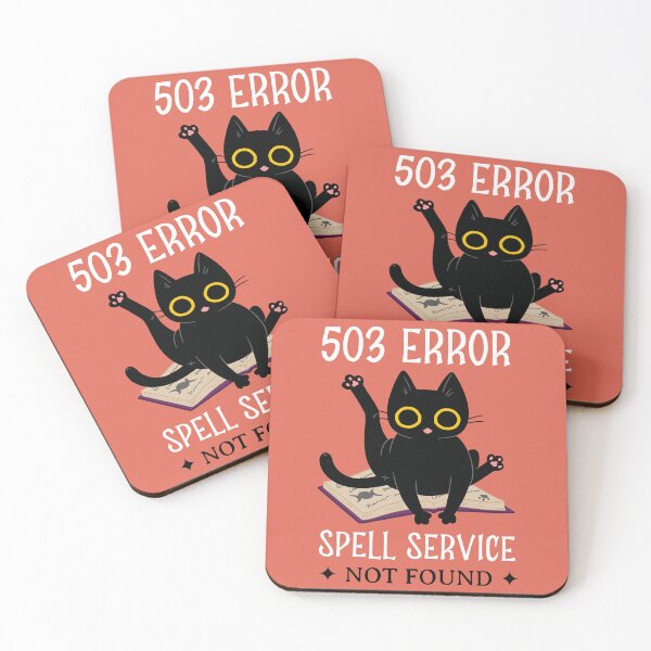 Item preview, 503 Error: Spell Service Not Found - Tech Halloween designed and sold by Circle-Cats.