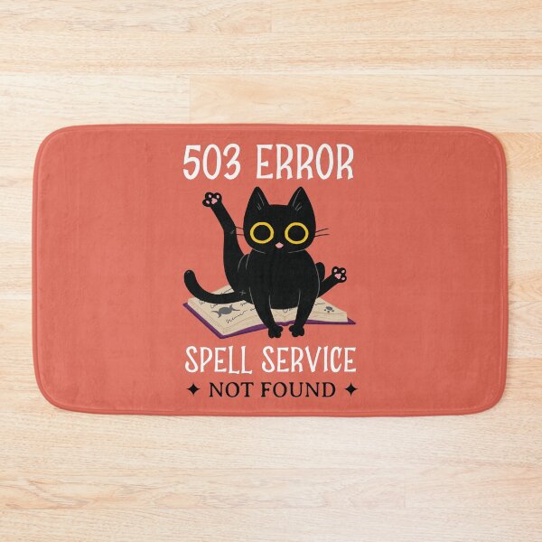 Item preview, 503 Error: Spell Service Not Found - Tech Halloween designed and sold by Circle-Cats.