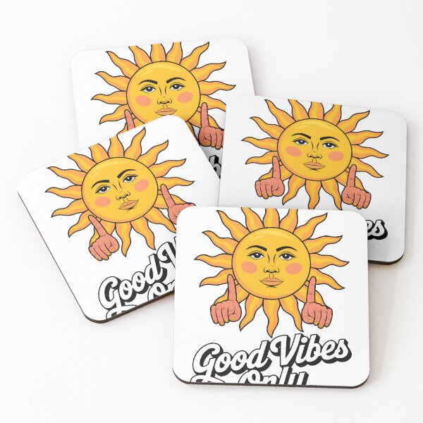 Item preview, Positive Vibes: A sun graphic with the words “Good Vibes Only” underneath. designed and sold by George203.