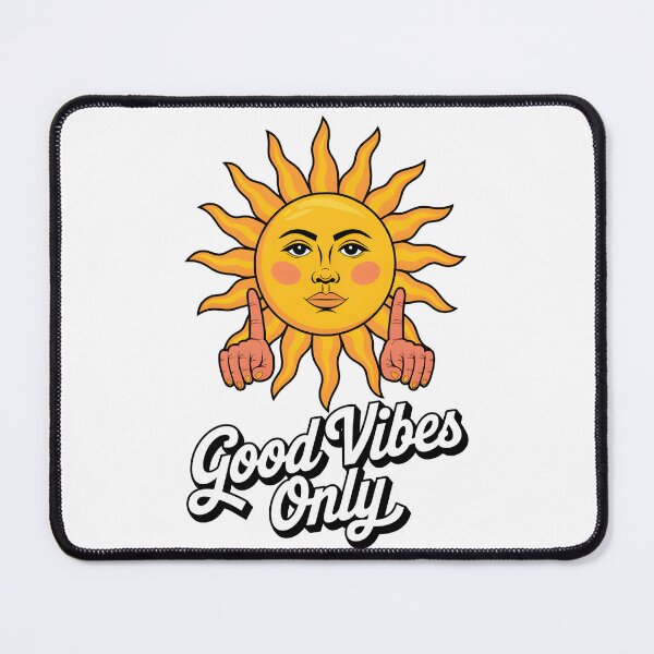 Item preview, Positive Vibes: A sun graphic with the words “Good Vibes Only” underneath. designed and sold by George203.