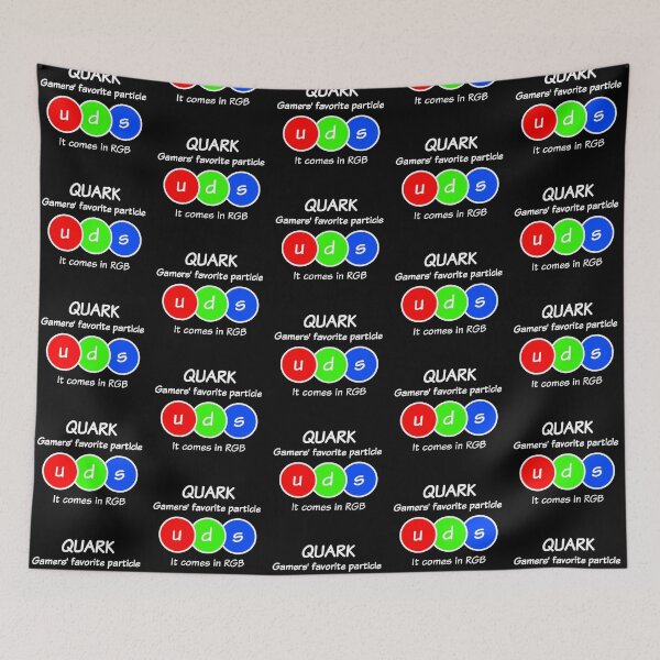 Item preview, Quark Gamers' favorite particle, funny physics designed and sold by TalesOfScience.