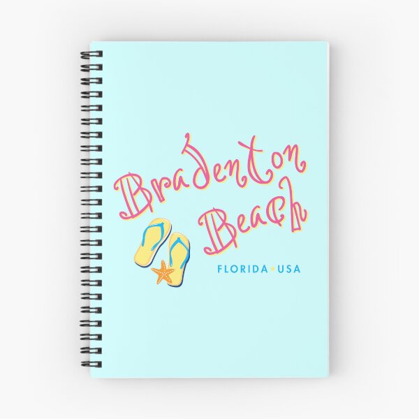 Item preview, Bradenton Beach Florida Tropical Typographic Design designed and sold by Futurebeachbum.